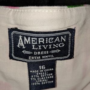 Lined Floral Spring or Easter Dress